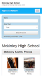 Mobile Screenshot of mckinleyhighschool.org