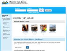 Tablet Screenshot of mckinleyhighschool.org